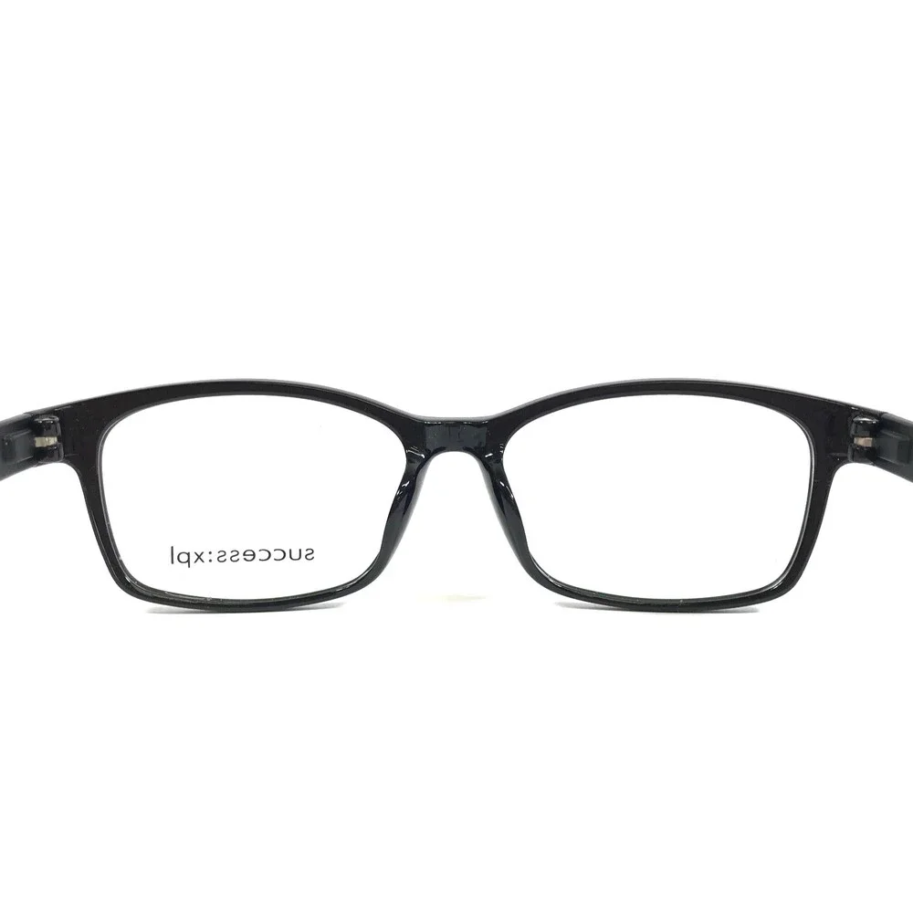 Success Eyeglasses Frames MATT BLACK Matte Black Rectangle Full Rim 55-16-140